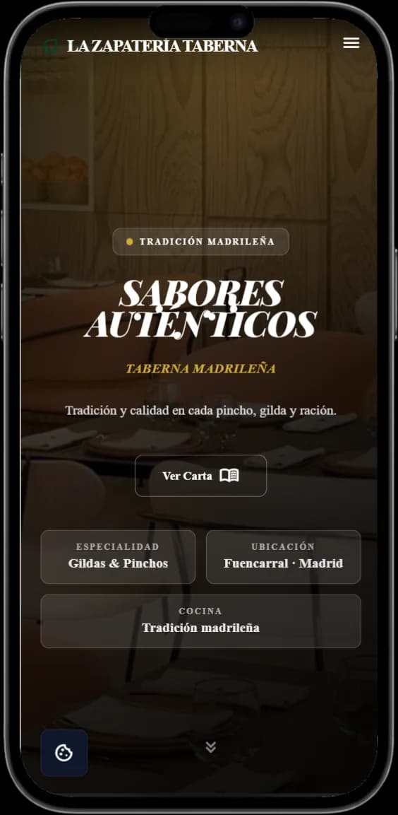 la-zapateria vercel app mobile mockup